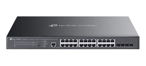 TP-Link Omada SG3428XMPP - Hallittava kytkin, Musta
