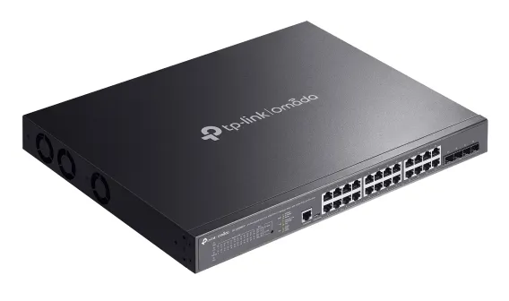 TP-Link Omada SG3428XMPP - Hallittava kytkin, Musta