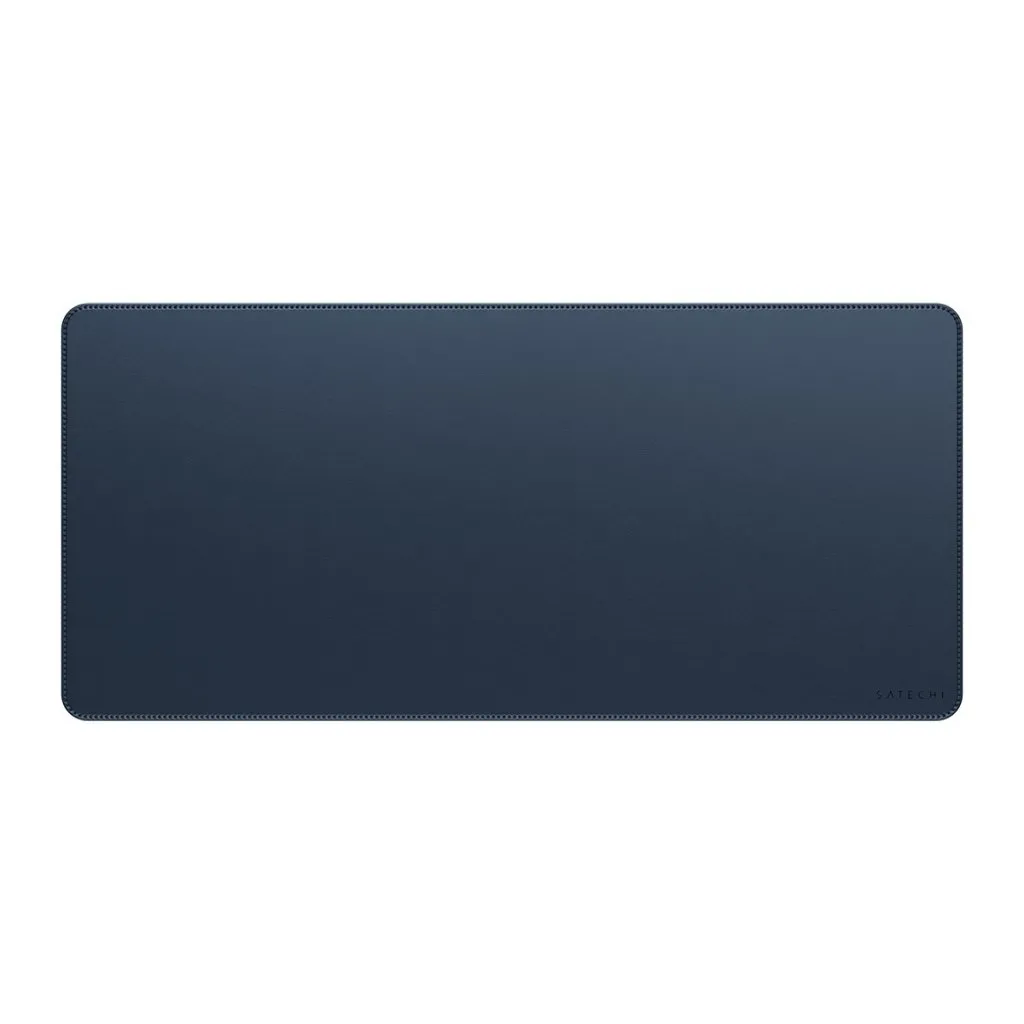 Satechi Premium vegansk läder - skrivbordsmatta, blå, 680x314mm
