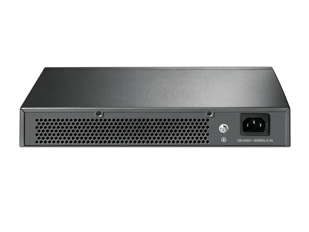 TP-Link verkkokytkin, 16-ports 10/100/1000Mbps, RJ45, metall, 19"