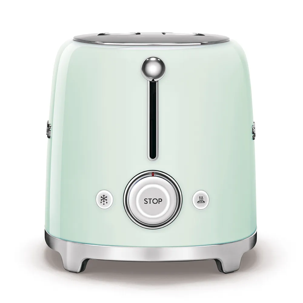 Smeg TSF01PGEU - br&ouml;drost, 2 br&ouml;dskivor, Mint/Gr&ouml;n