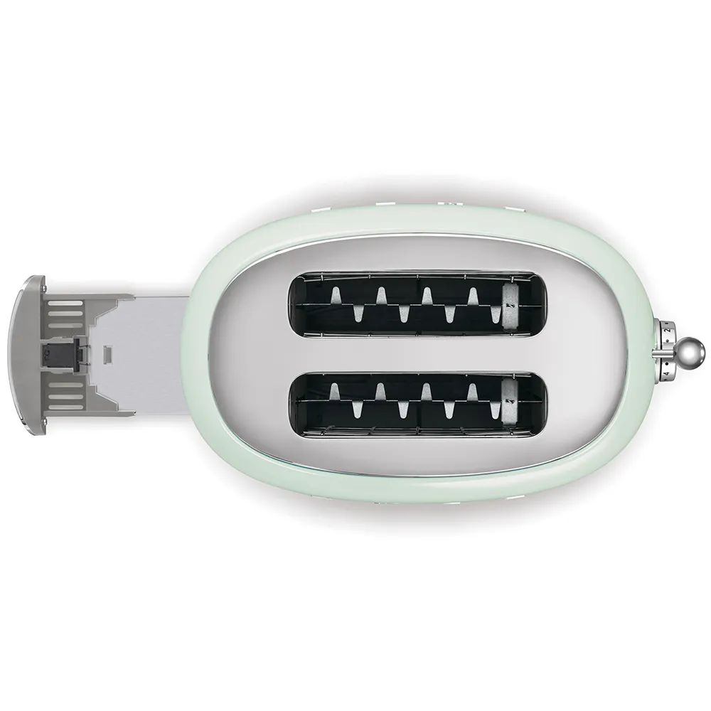 Smeg TSF01PGEU - br&ouml;drost, 2 br&ouml;dskivor, Mint/Gr&ouml;n