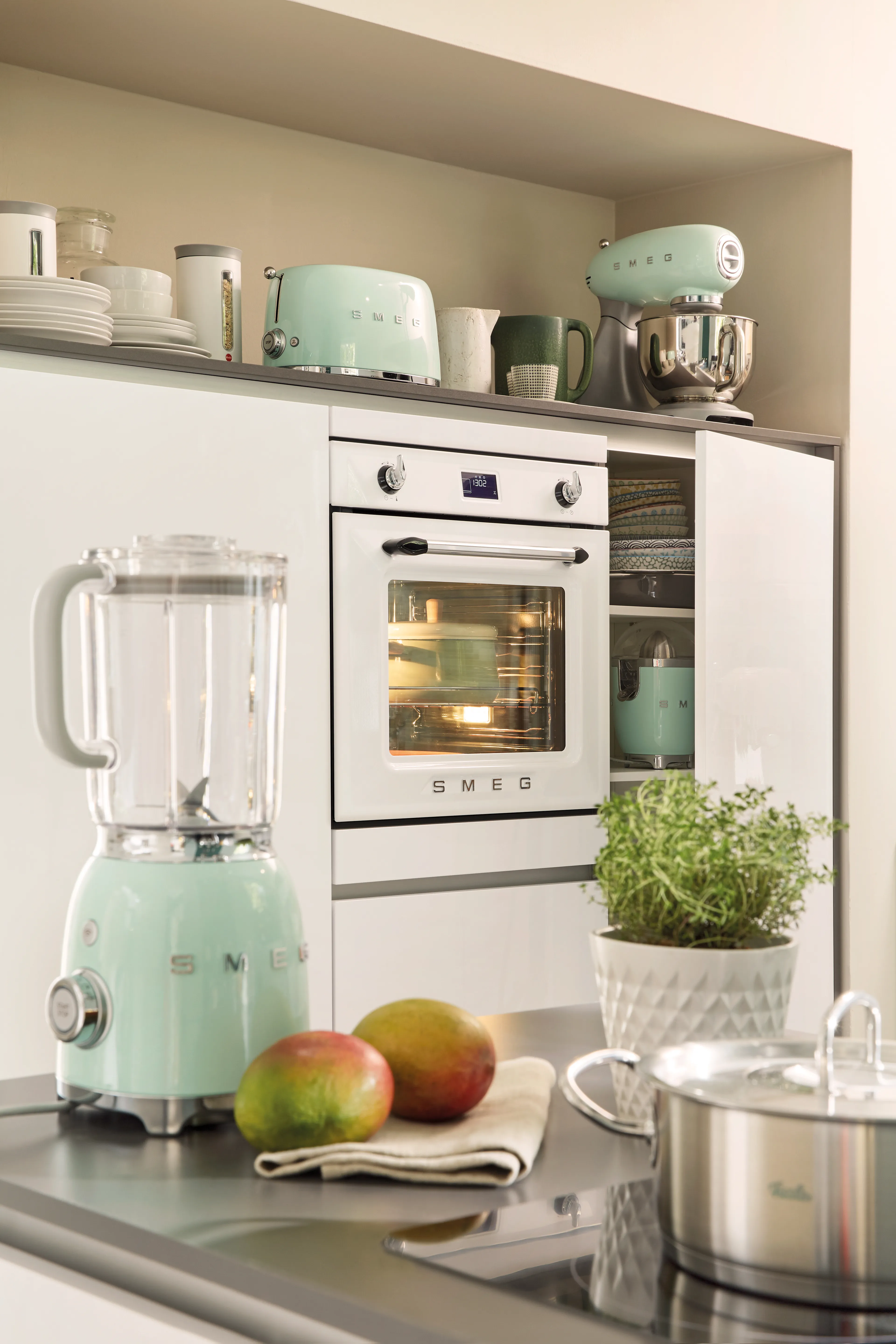 Smeg TSF01PGEU - brödrost, 2 brödskivor, Mint/Grön