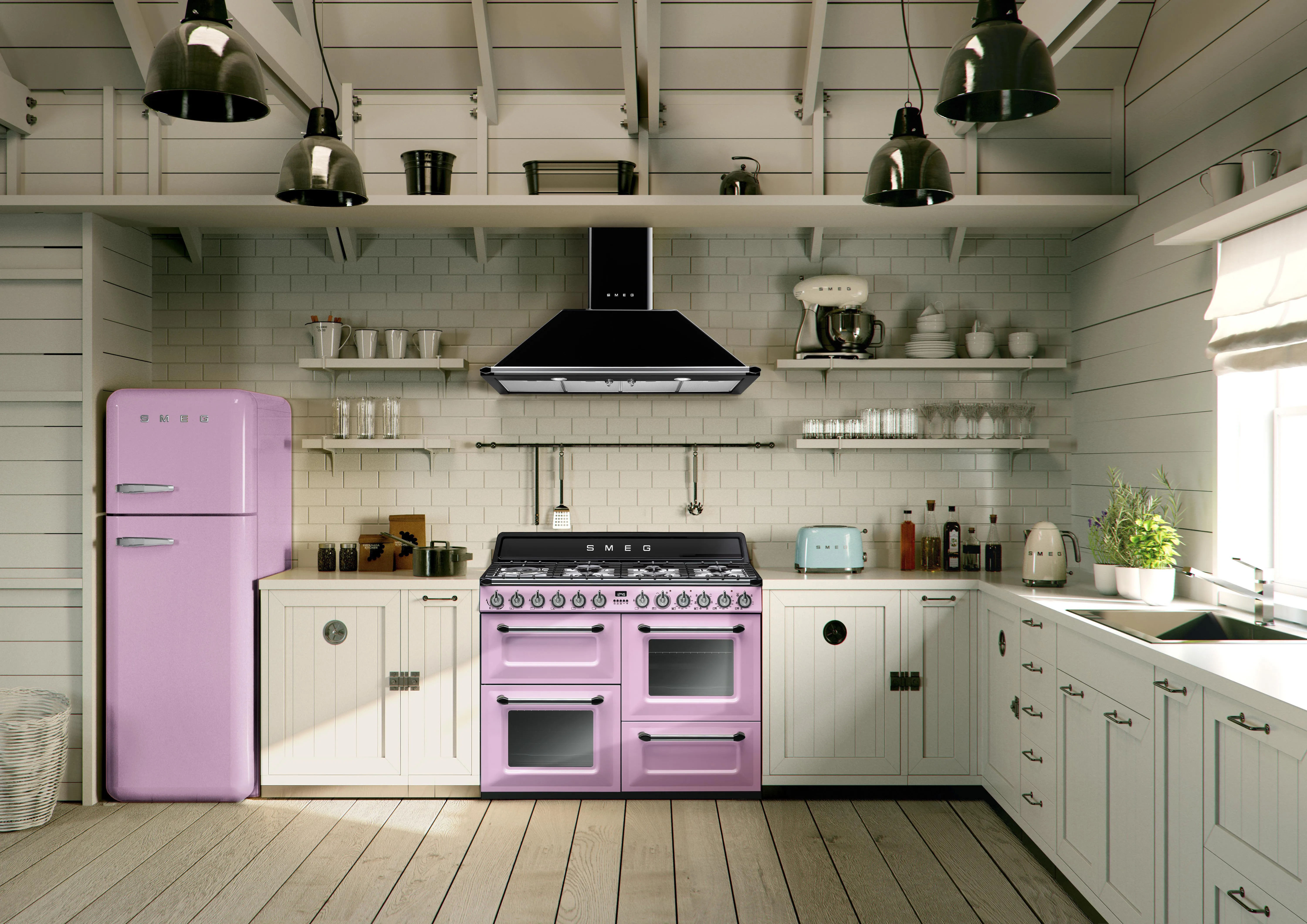 Smeg TSF01PGEU - br&ouml;drost, 2 br&ouml;dskivor, Mint/Gr&ouml;n