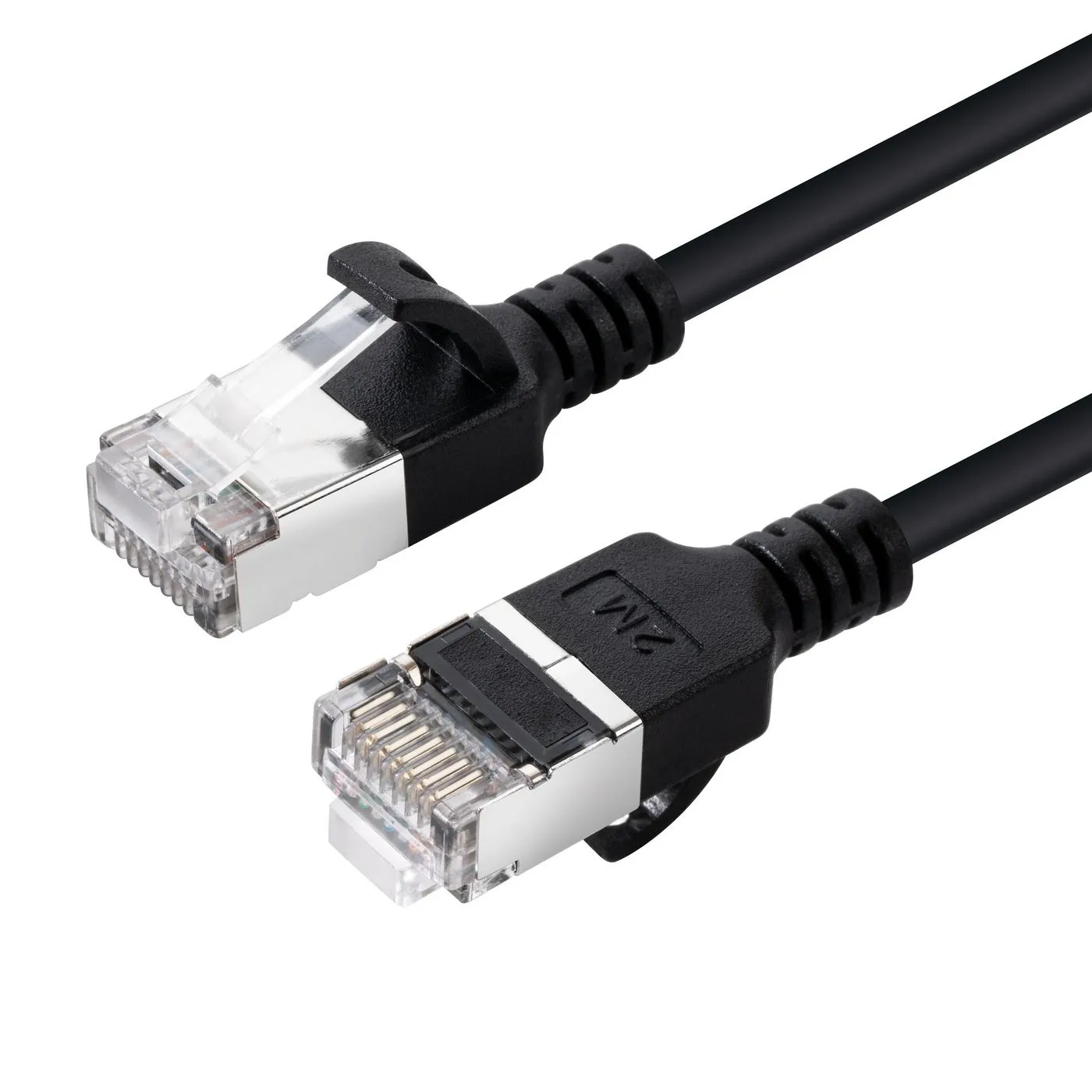 MicroConnect Cat6a U/FTP LSZH RJ45 0.5m Network Cable, Black