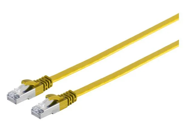 MicroConnect CAT6A U/UTP RJ45 7m n&auml;tverkskabel, gul