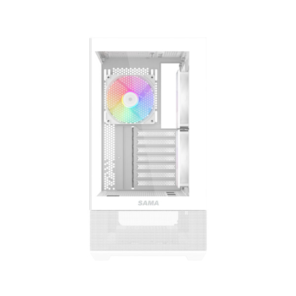 SAMA V40 Midi-Tower Case with window, White