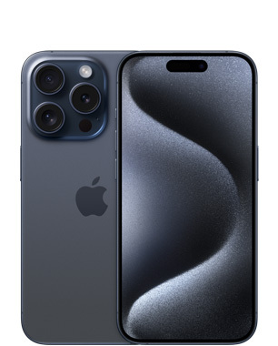 Refurbished iPhone 15 Pro 128GB, Blue Titanium (Very good condition, New Battery)