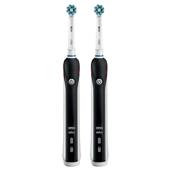 BRAUN S&Auml;HK&Ouml;HAMMASHARJA ORAL-B PRO2900 DUO + EXTRARUNKO musta, Litiumi-akulla ja Premium laturilla. 3D-teknologia, 8 800 v&auml;r&auml;hdyst&auml;, 40 000 syk&auml;hdyst&auml;. Ammattima