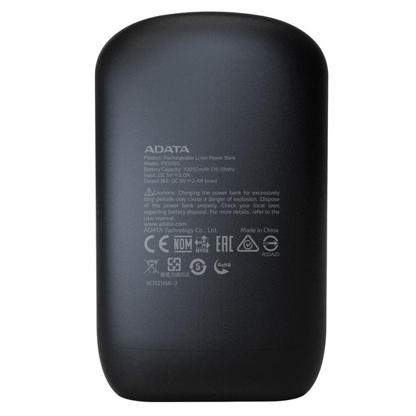 ADATA P10050 Power Bank 10050mAh black
