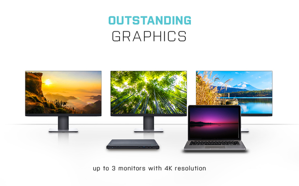 I-TEC USB-C/A TRIPLE 4K DOCK UK 2XDP 1XHDMI 5XUSB 3.0 1XUSB-C PD