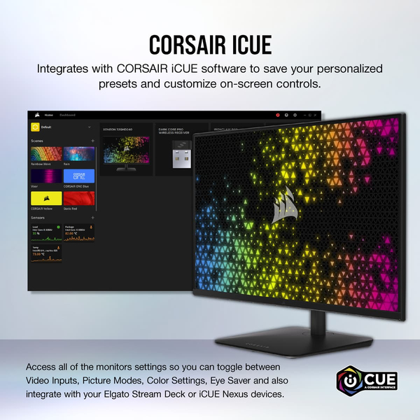 Corsair 32&quot; Xeneon. 2560x1440pxl, 1ms, 240Hz, G-Sync, IPS - gaming monitor