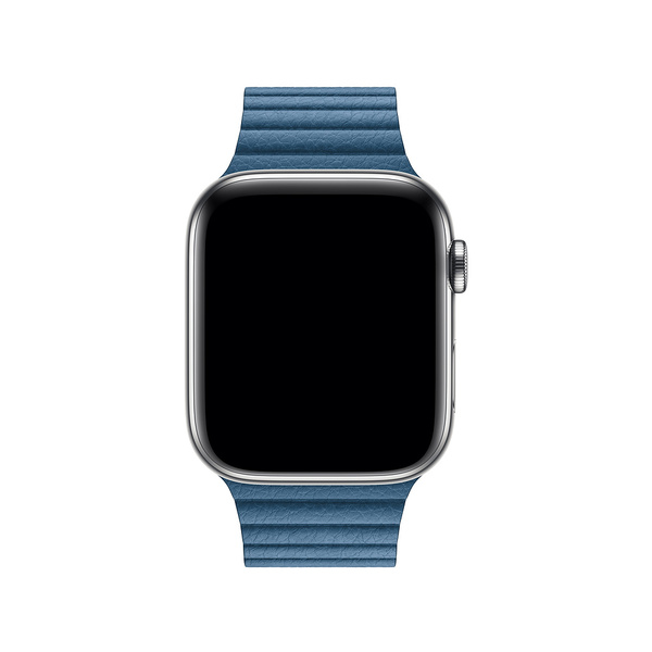 Apple Watch 44 mm l&auml;derloop i atlantbl&aring;tt &ndash; storlek M
