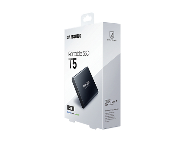 Samsung T5 2TB - External SSD, Black