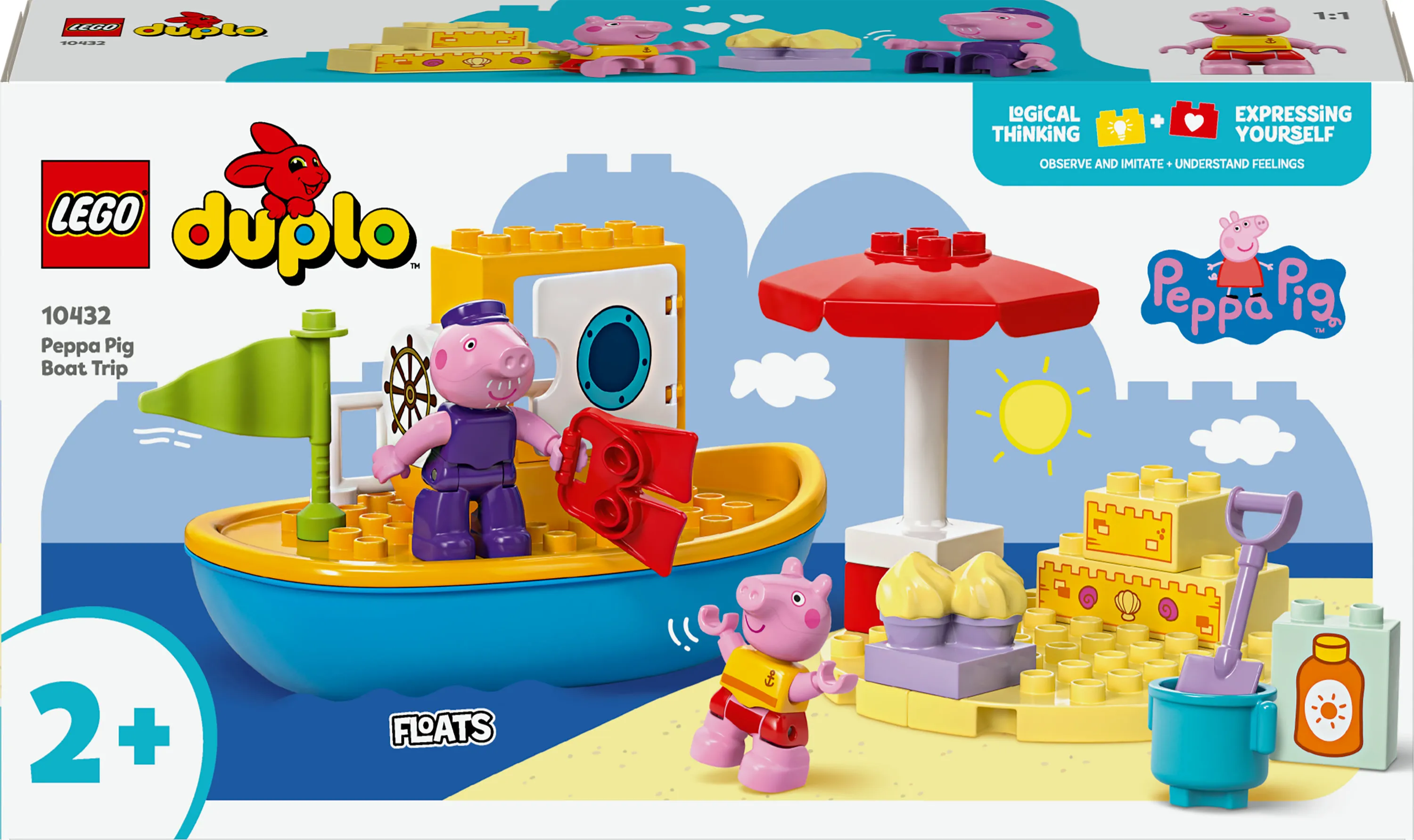 LEGO DUPLO Peppa Pig Piggy's Boat Trip 10432
