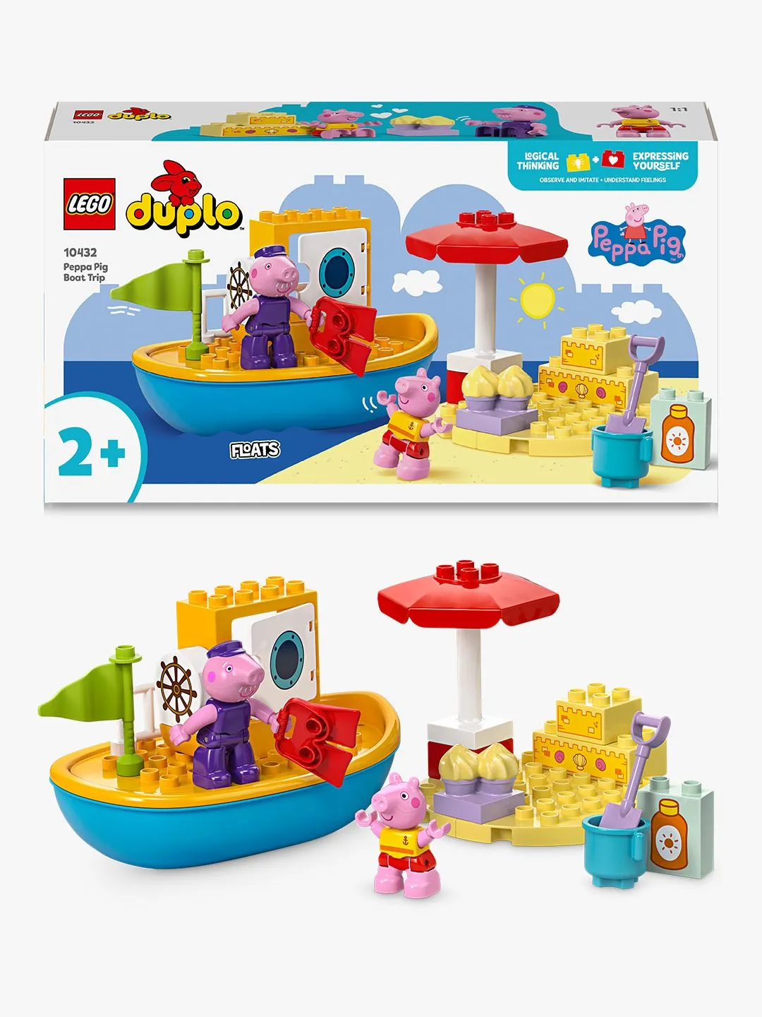 LEGO DUPLO Peppa Pig Piggy's Boat Trip 10432