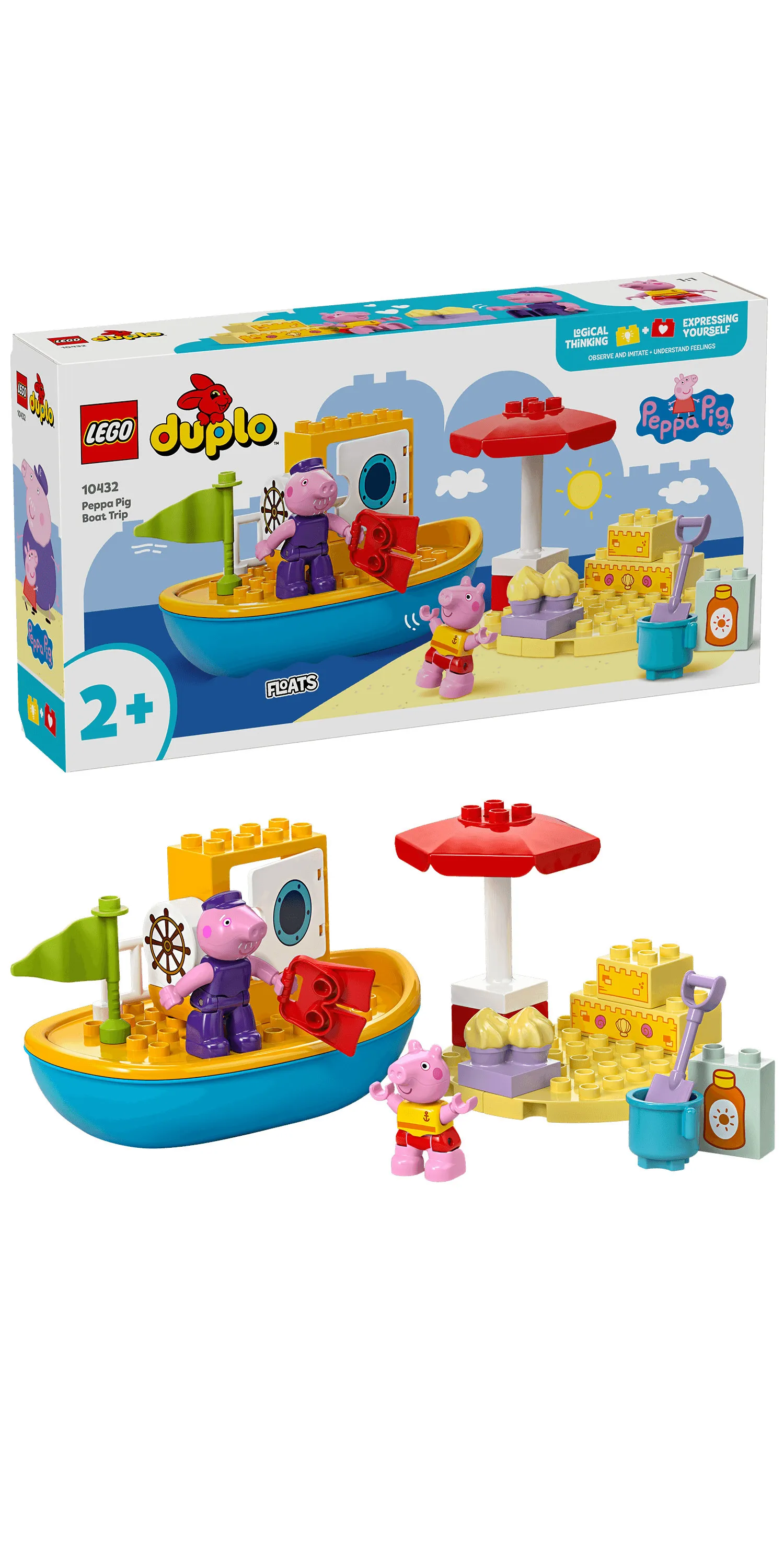 LEGO DUPLO Peppa Pig Piggy's Boat Trip 10432