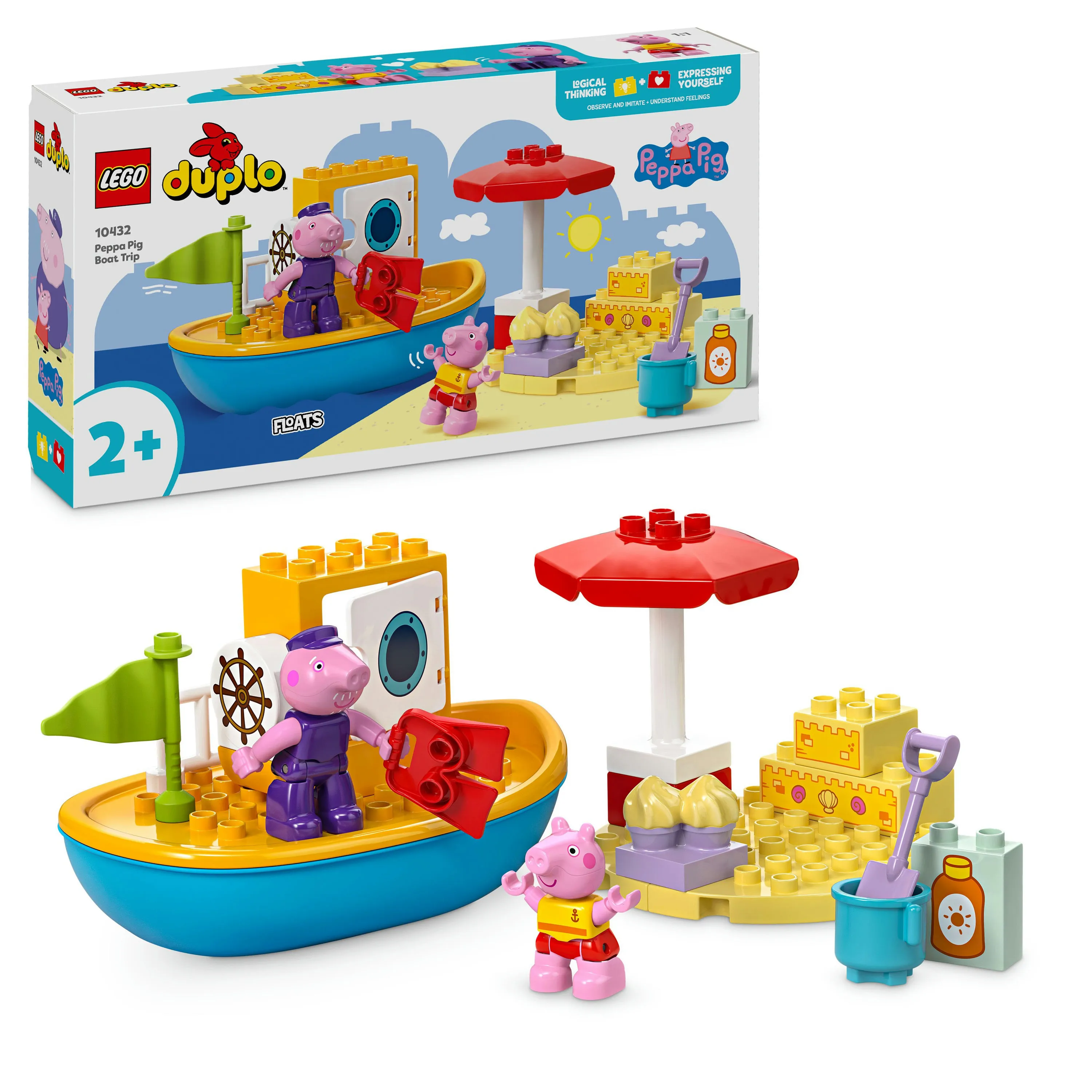 LEGO DUPLO Peppa Pig Piggy's Boat Trip 10432