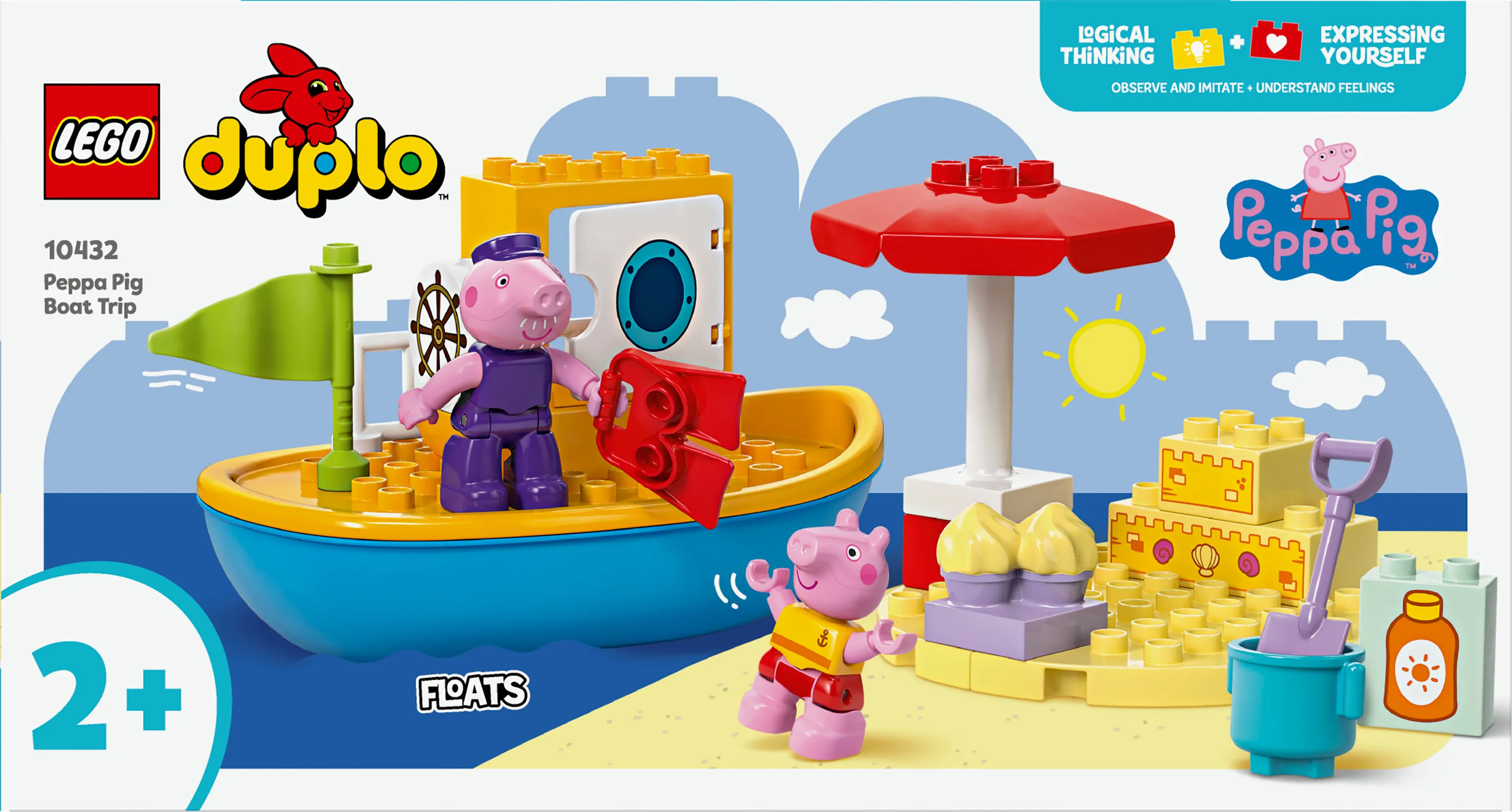 LEGO DUPLO Peppa Pig Piggy's Boat Trip 10432