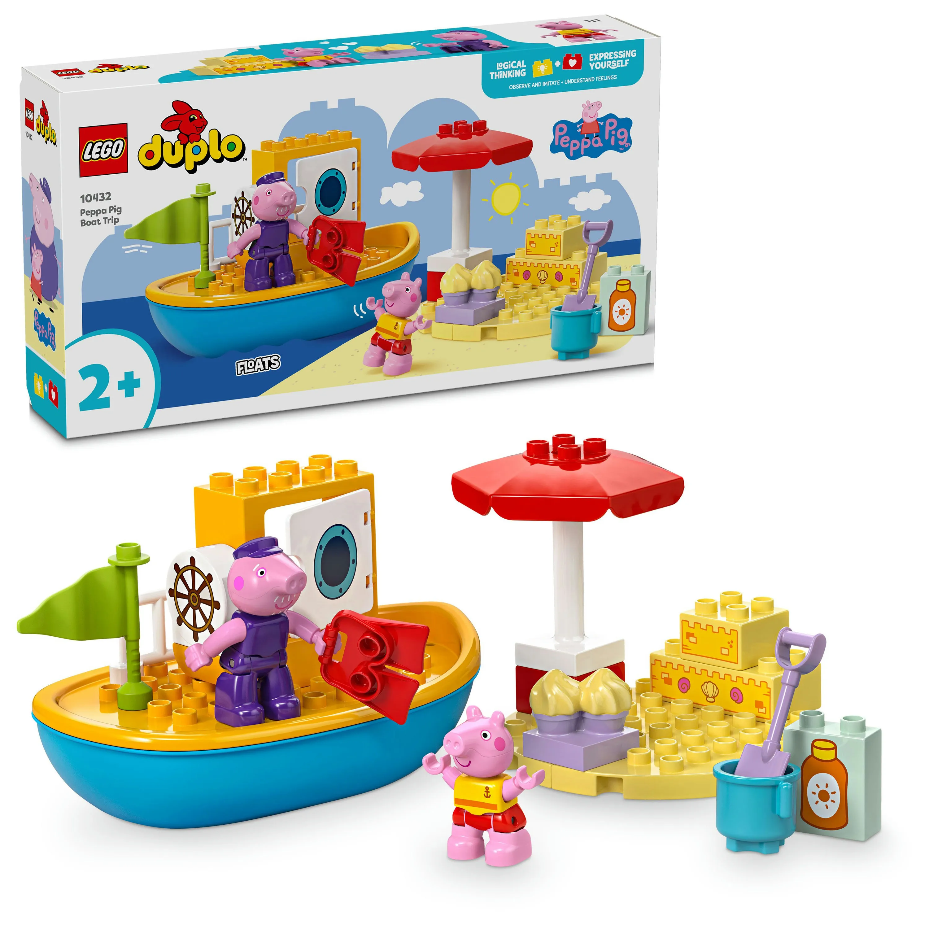 LEGO DUPLO Peppa Pig Piggy's Boat Trip 10432
