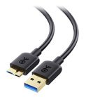 HP USB 3.0 USB-A to USB-B cable, 0.5 m, Black