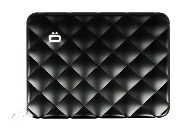 ÖGON Quilted Passport Wallet Black