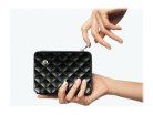 ÖGON Quilted Passport Wallet Black