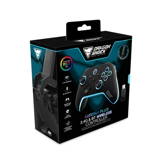 DRAGONSHOCK Controller Aurora+ Holder - iOS/Android/PC/PS3 Black