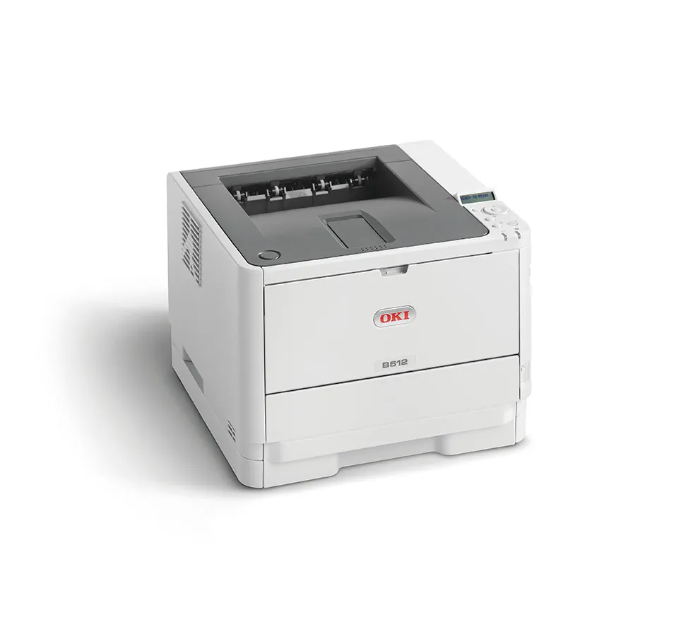 OKI b512dn Duplex, LAN, A4 -LED-mustavalkotulostin