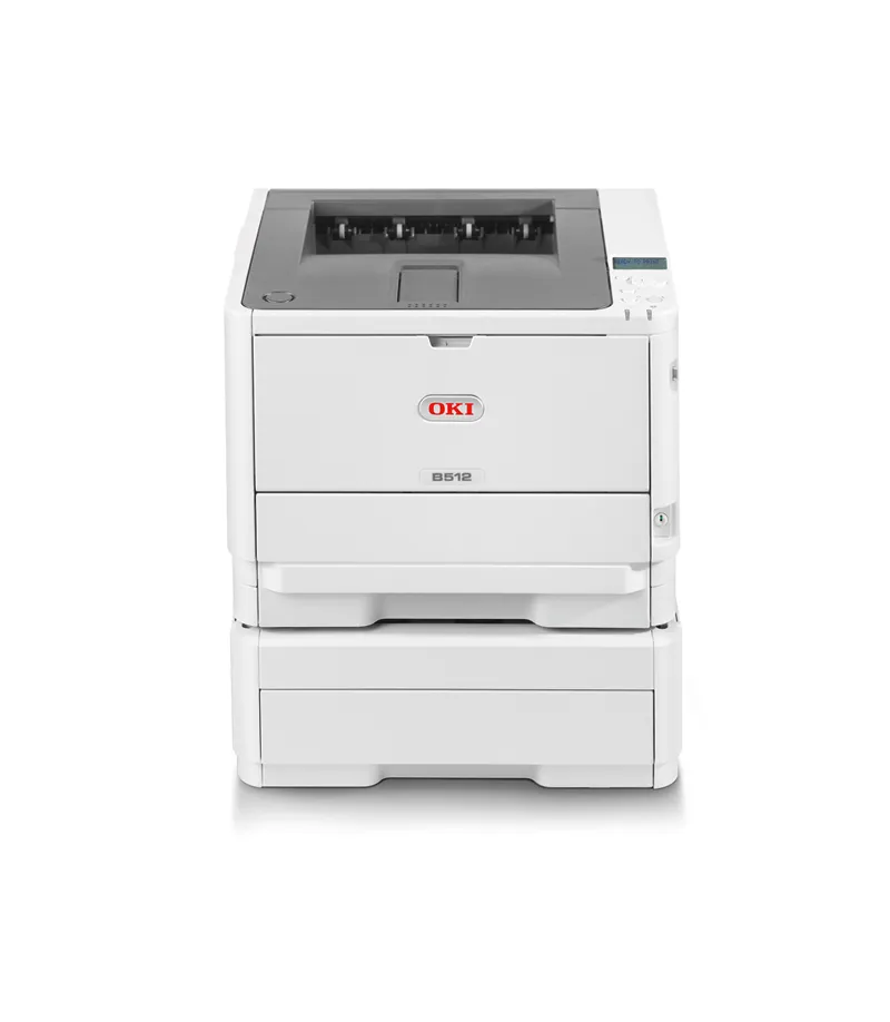 OKI b512dn Duplex, LAN, A4 -LED-mustavalkotulostin