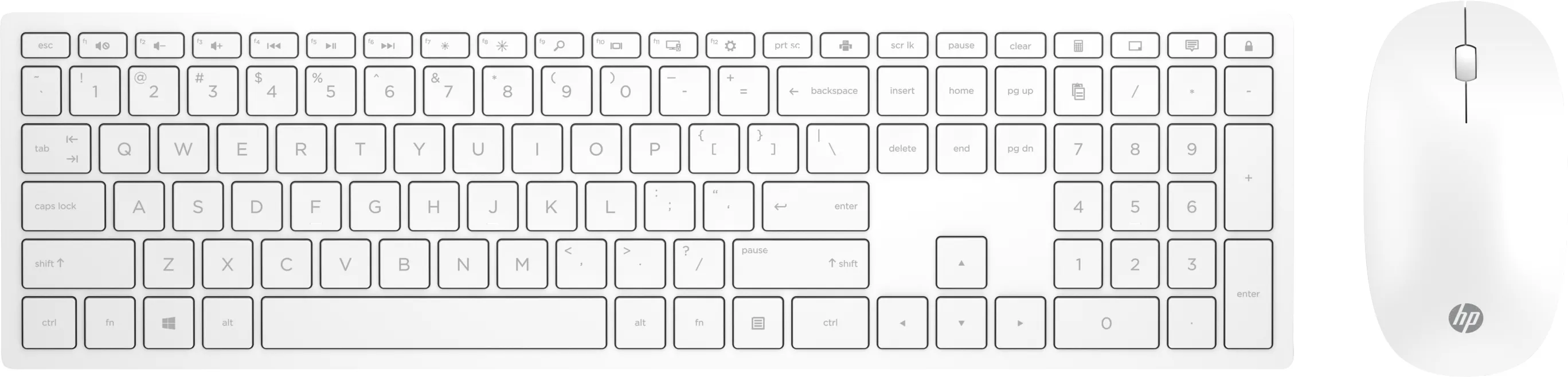 HPINC HP Pavilion Wireless Desktop Set 800 White FRENCH