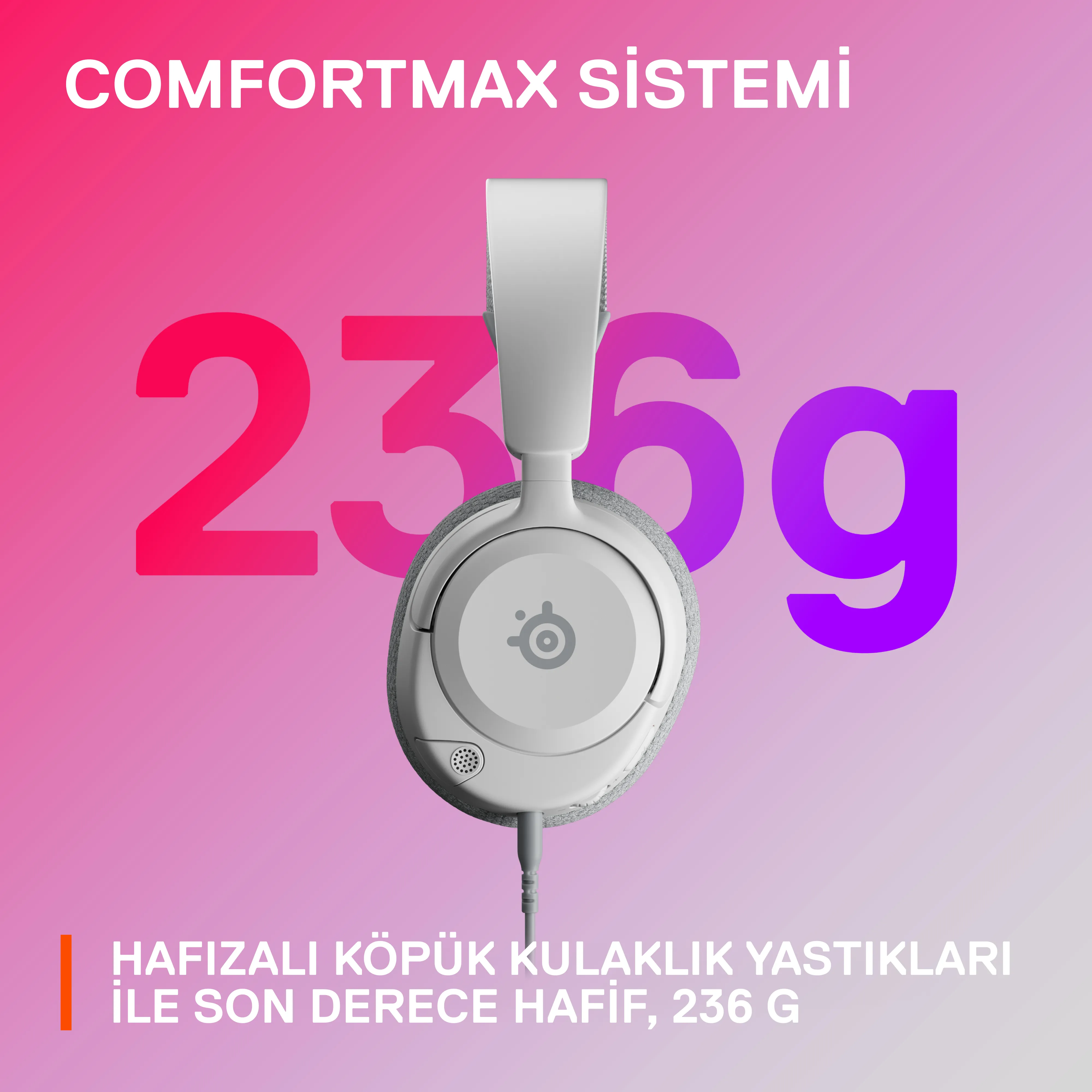 SteelSeries Arctis Nova 1 - spelh&ouml;rlurar, vit