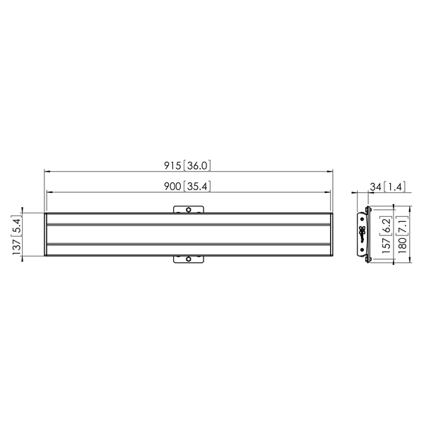 Vogel's Pro PFB 3409 Interface bar 915mm Silver