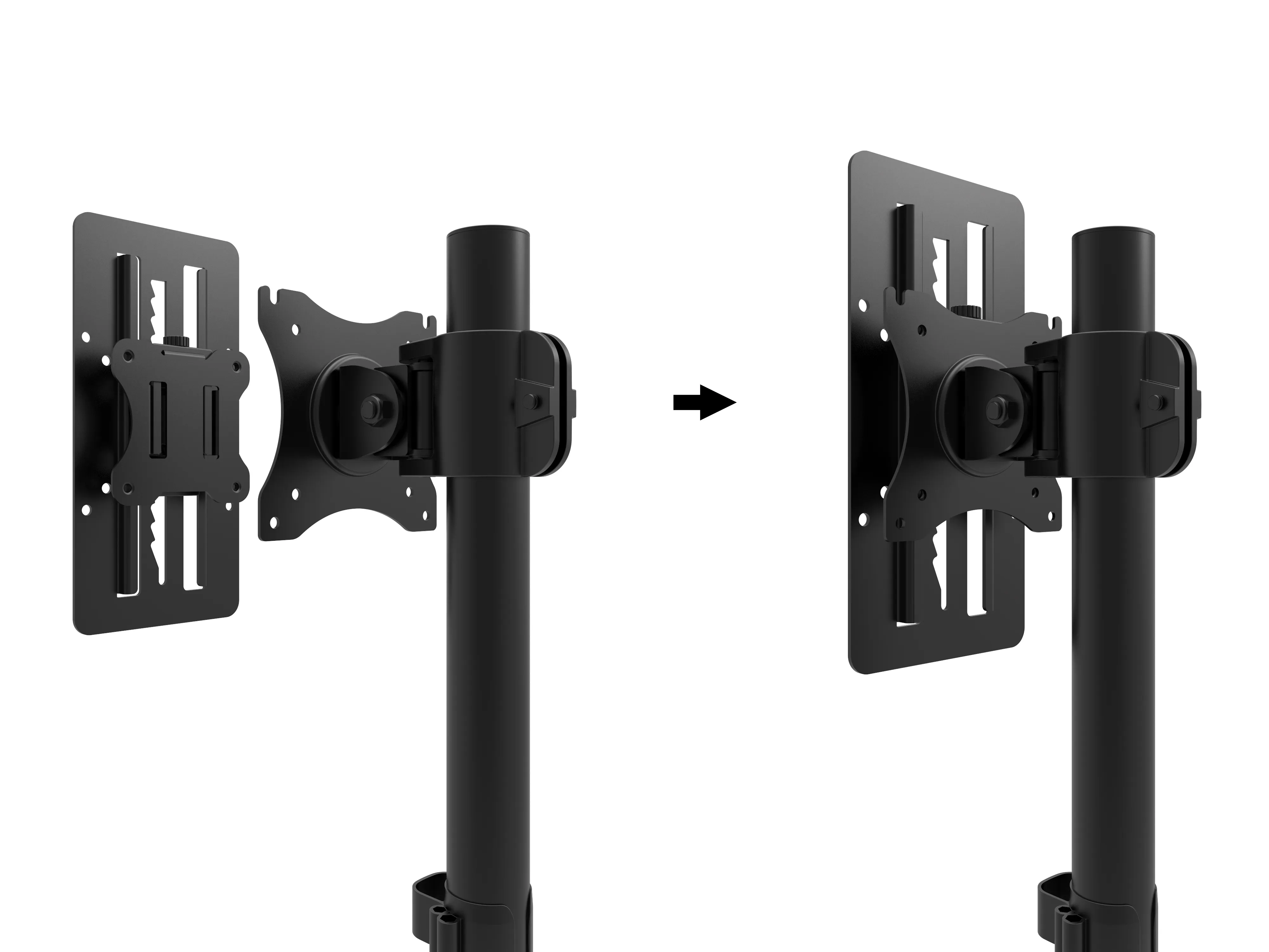 M VESA Monitor Slider Black
