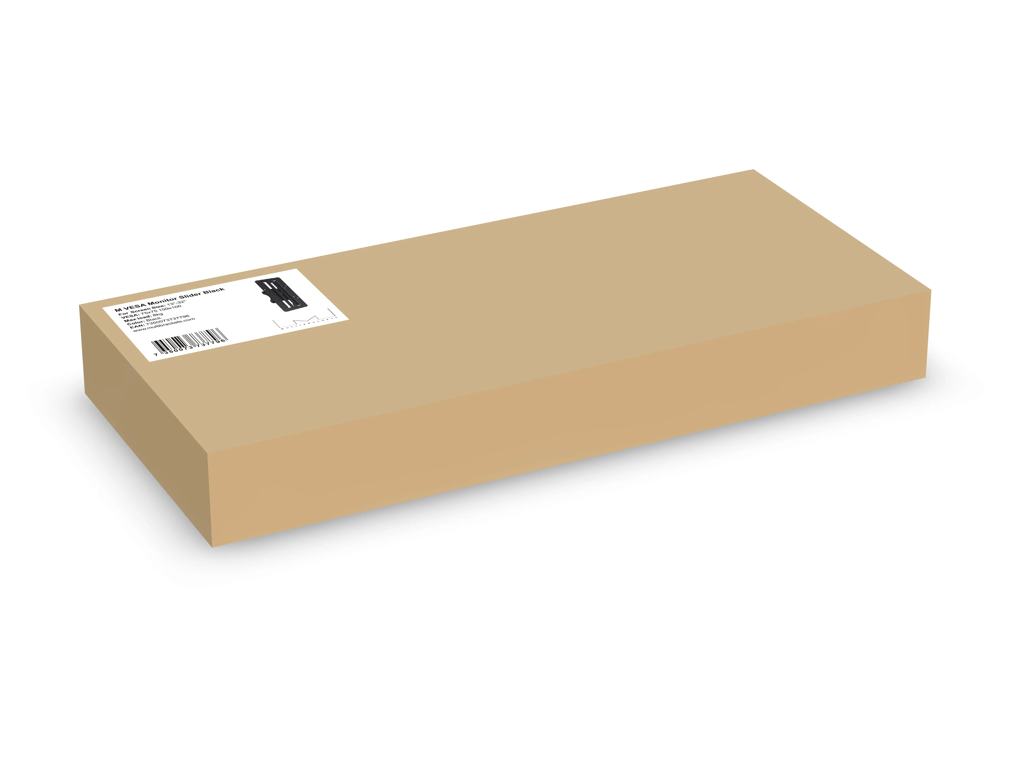 M VESA Monitor Slider Black