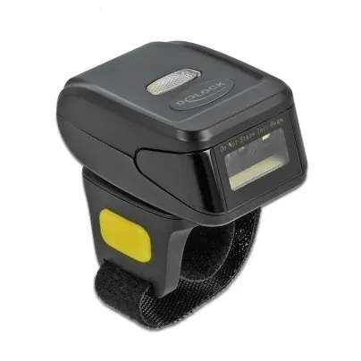 Delock Ring Barcode Scanner 1D and 2D with 2.4 GHz or Bluetooth