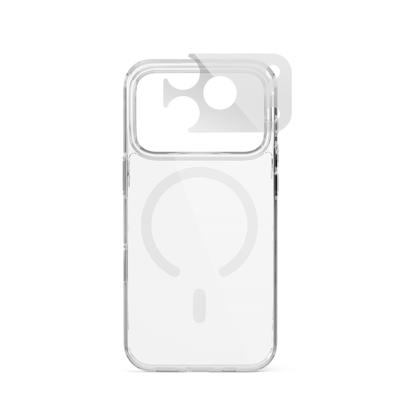 Epico Hero Mag+ Case | iPhone 17 Pro Max/18 Pro Max | Qi2  &  MagSafe Compatible | Transparent | Crossbody Ready  &  Camera Island Protector