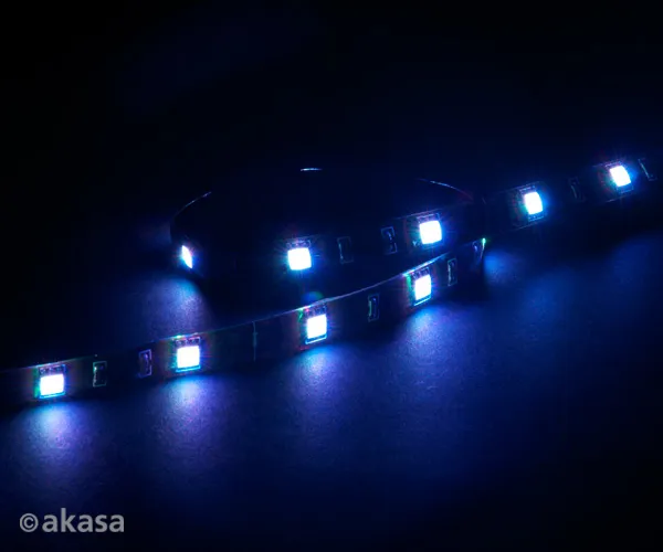 Akasa "VegasM" secure 10 pc Magnetic LED strip light,50cm, Blue