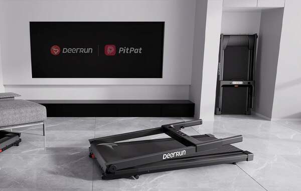DEERRUN AS03-B A1 Pro Move+ Folding Electric Treadmill, Black