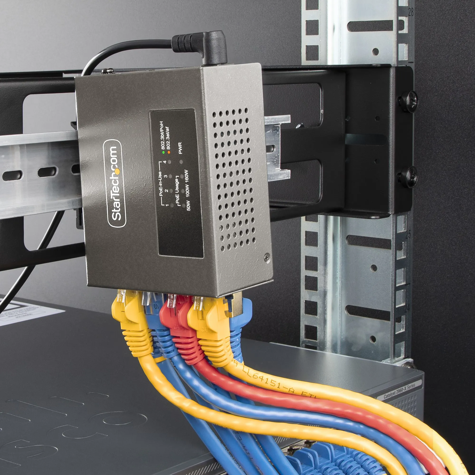 STARTECH.COM 4-Port Multi-Gigabit PoE++ Injector 5/2.5G Ethernet NBASE-T PoE/PoE+/PoE++ 802.3af/802.3at/802.3bt up to 95W Unmanaged