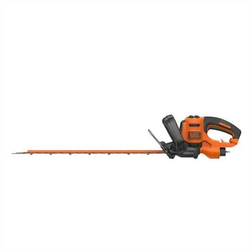 BLACK+DECKER BEHTS451-QS Electric Hedge Trimmer, 550 W, 600 mm, 25 mm, Black/Orange