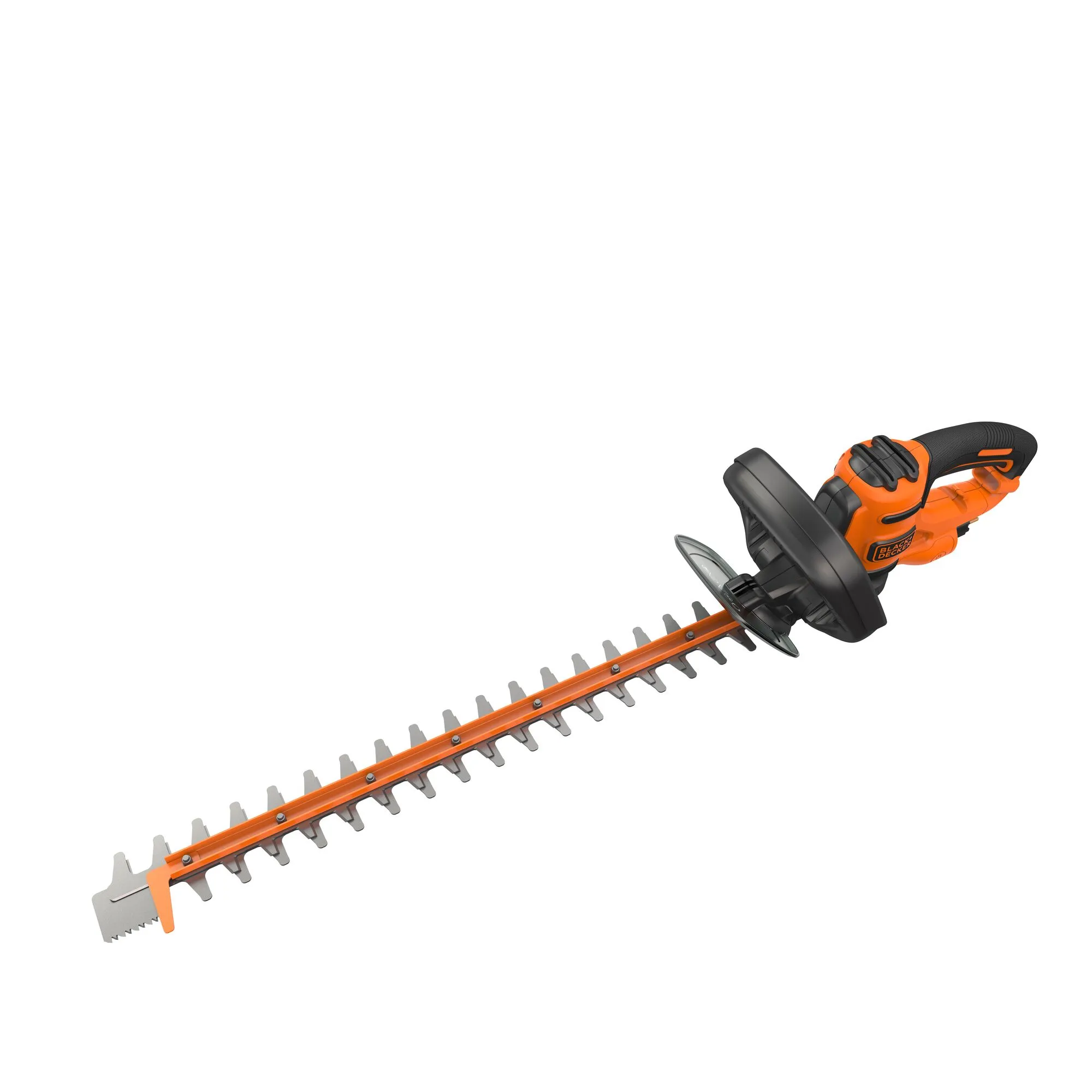 BLACK+DECKER BEHTS451-QS Elektrisk h&auml;cksax, 550 W, 600 mm, 25 mm, Svart/Orange