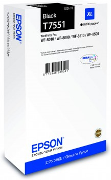 T7551 black ink XL