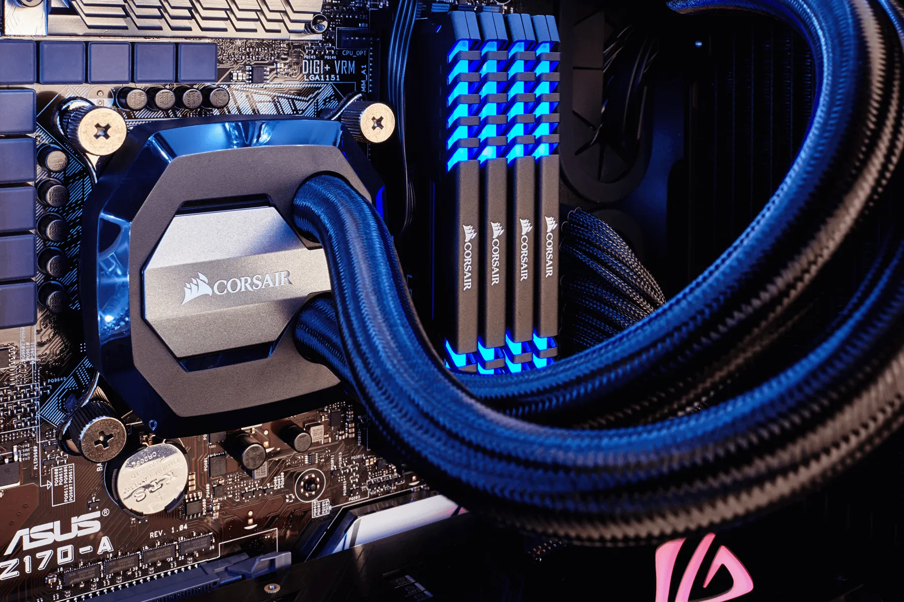 Corsair Vengeance LED Blue 16 Gt (2 x 8 Gt) DDR4 3000 MHz, CL15 -muisti, Musta