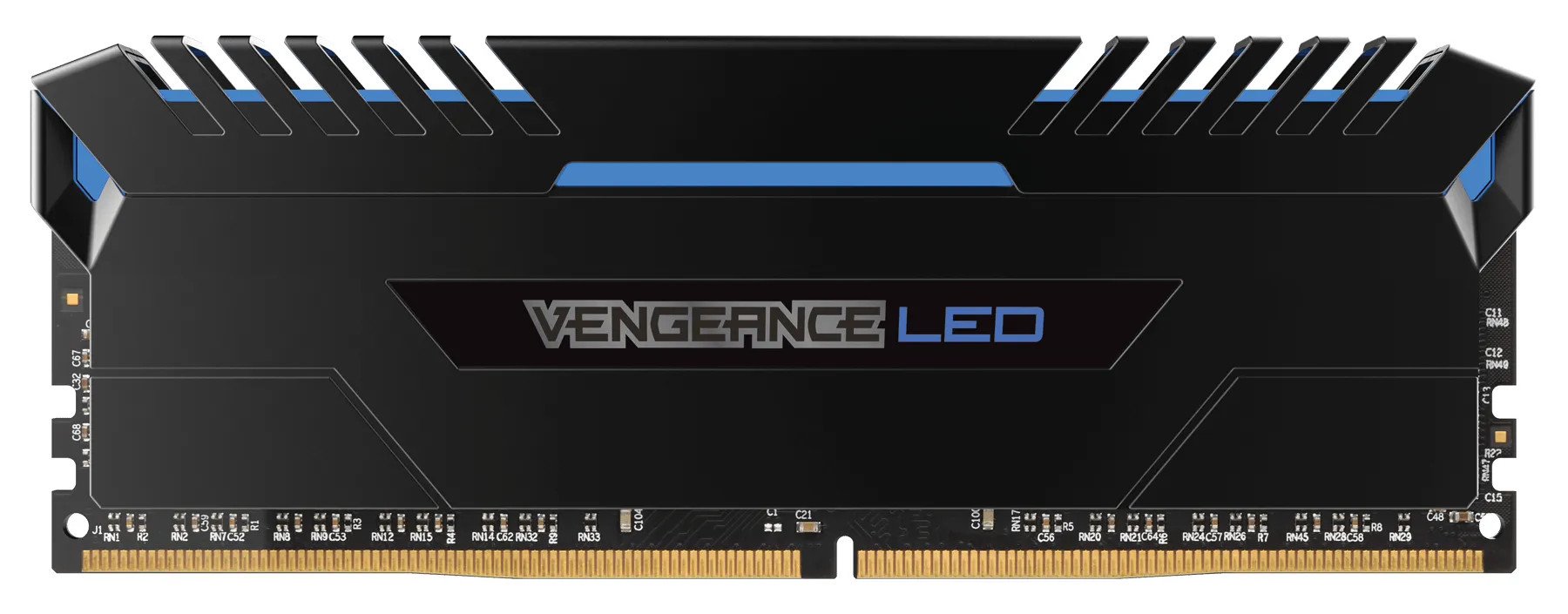 Corsair Vengeance LED Blue 16 Gt (2 x 8 Gt) DDR4 3000 MHz, CL15 -muisti, Musta