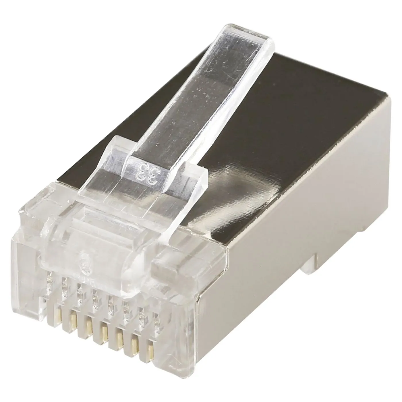 MicroConnect Cat5e F/UTP RJ45 liitin 100-pakkaus, alumiini