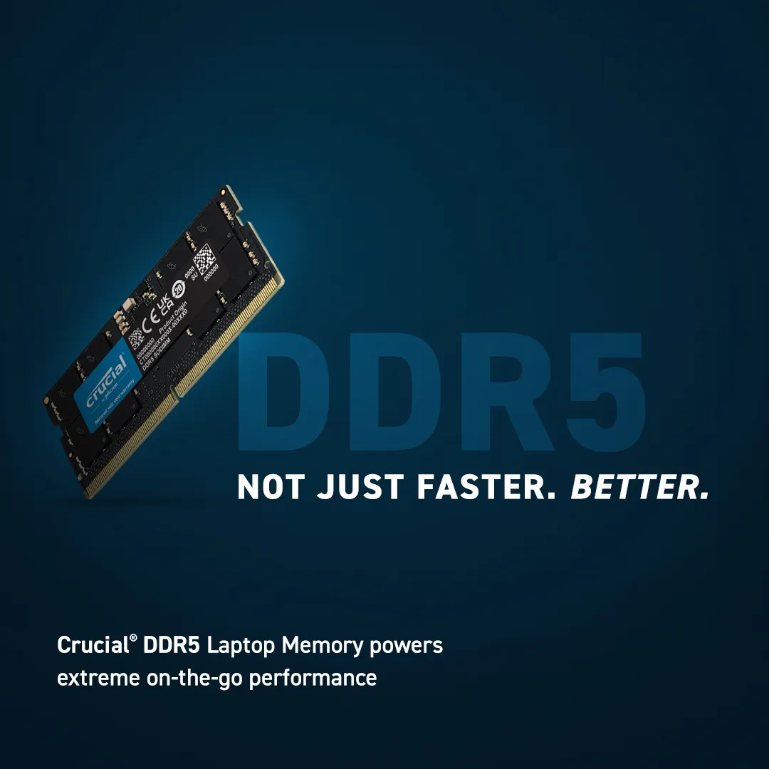 Crucial 16GB Kit 2x8GB DDR5-5600 SODIMM