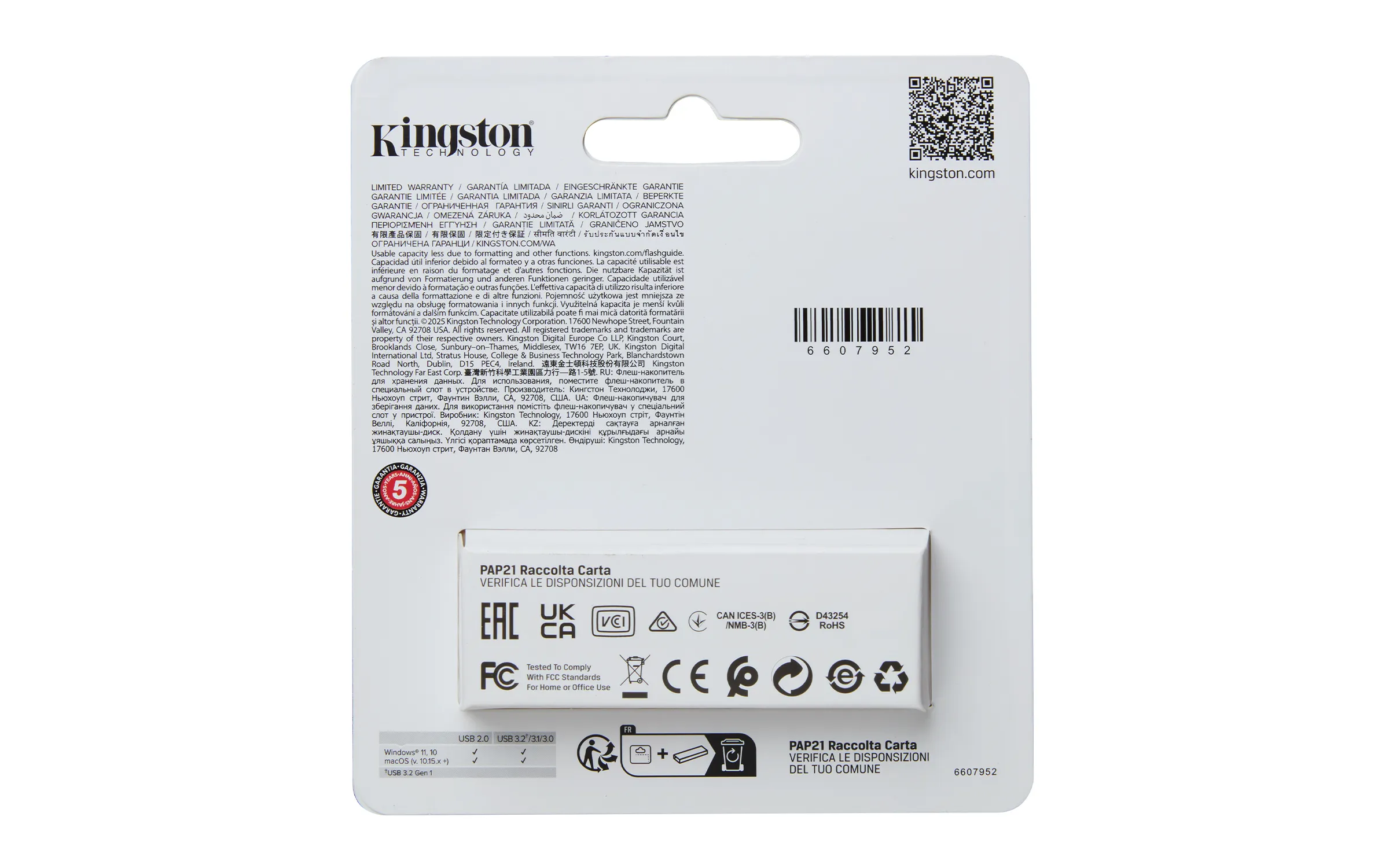 Kingston DataTraveler Exodia S 64 GB USB 3.2 Gen 1x1 - minne, Svart