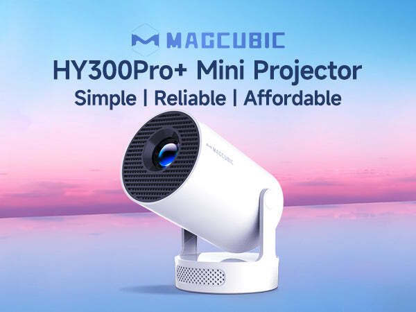 Magcubic HY300PRO+ Android 14 LCD 1280 &times; 720 290 ANSI lm LED-projektor, vit