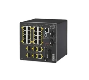 Cisco Industrial Ethernet 2000 Series - Kytkin - Hallinnoitu - 16 x 10/100 (PoE+) + 2 x combo Gigabit SFP - DIN-rail asennettava - PoE+